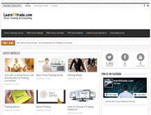 Tablet Screenshot of learnfxtrade.com